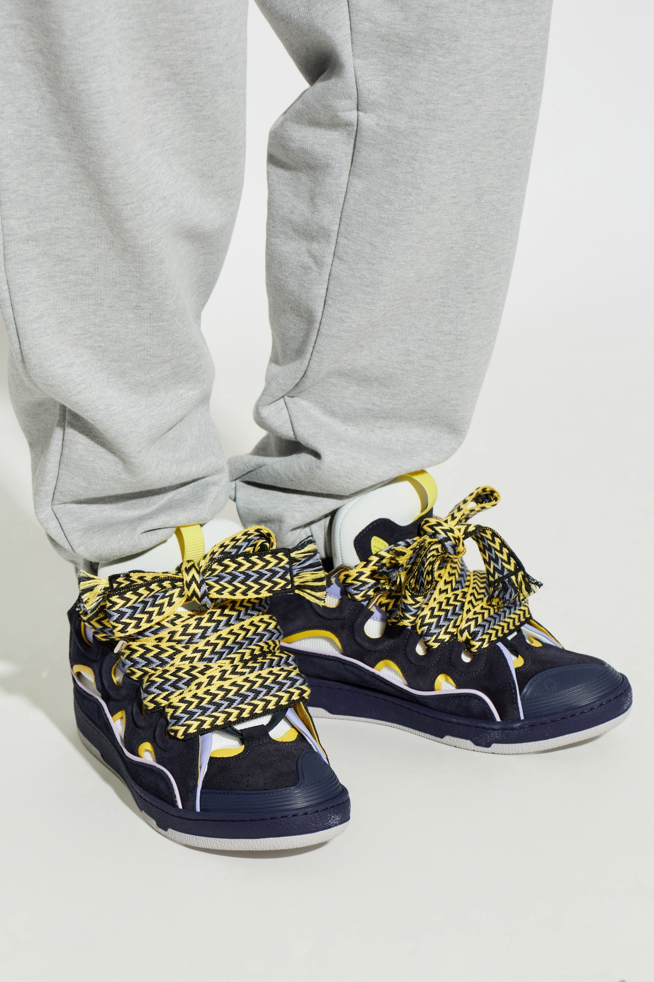 Black 'Curb' sports shoes Lanvin - Vitkac Canada